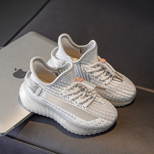 Children's Coconut Shoes Boys sneaker 2025 New Summer Mesh Breathable Fly Woven Shoes Girls Casual Shoes
