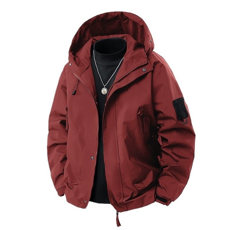 Outdoor Fashion Sports Couple Jackets for Men and Women Spring and Autumn Solid Color Waterproof Windproof Breathable Mountaineering Jackets