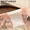 French Pure Lust Sexy Lace Underwear Women's Antibacterial Cotton Crotch High-End Satin Mesh Large Size Women's Briefs
