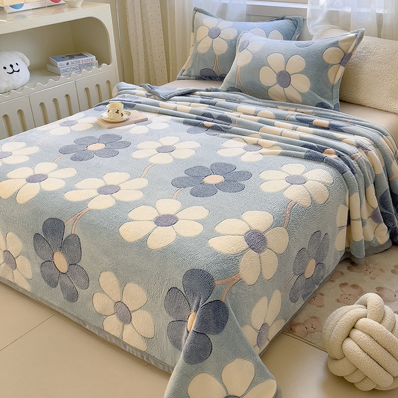 Blanket Coral Fleece Cover Blanket Flannel Blanket Cartoon Sofa Blanket Single Bed Sheet Single Air Conditioning Nap Blanket Quilt