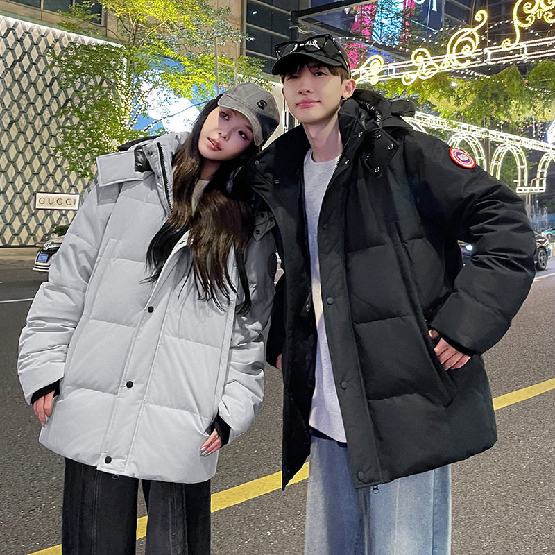 New Fall Winter Men's and Women's Same Style Goose Down Jacket Couple Cross-border Tooling Men's and Women's Winter Down Jacket Couple Jacket