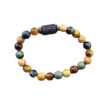 Cross-Border Amazon Zodiac Natural Stone Beaded Bracelet Twelve Zodiac Signs Tiger Eye Stone Picture Stone Bracelet Wholesale
