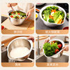 New Stainless Steel Colander for Washing Vegetables and Fruits, Rice Washing Basket, Kitchen Draining Basin