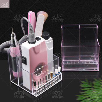 Japanese Nail Tools Sander Placing Storage Rack Storage Box Transparent Sanding Head Drill Bit Fidelity Box Supplies
