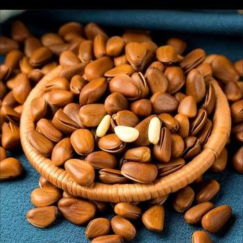 Wholesale of Northeastern Open Pine Nuts, Original Flavor, New Year's Goods, Dried Fruits, Nuts, Casual Snacks, Hand-Peeled Open Pine Nuts