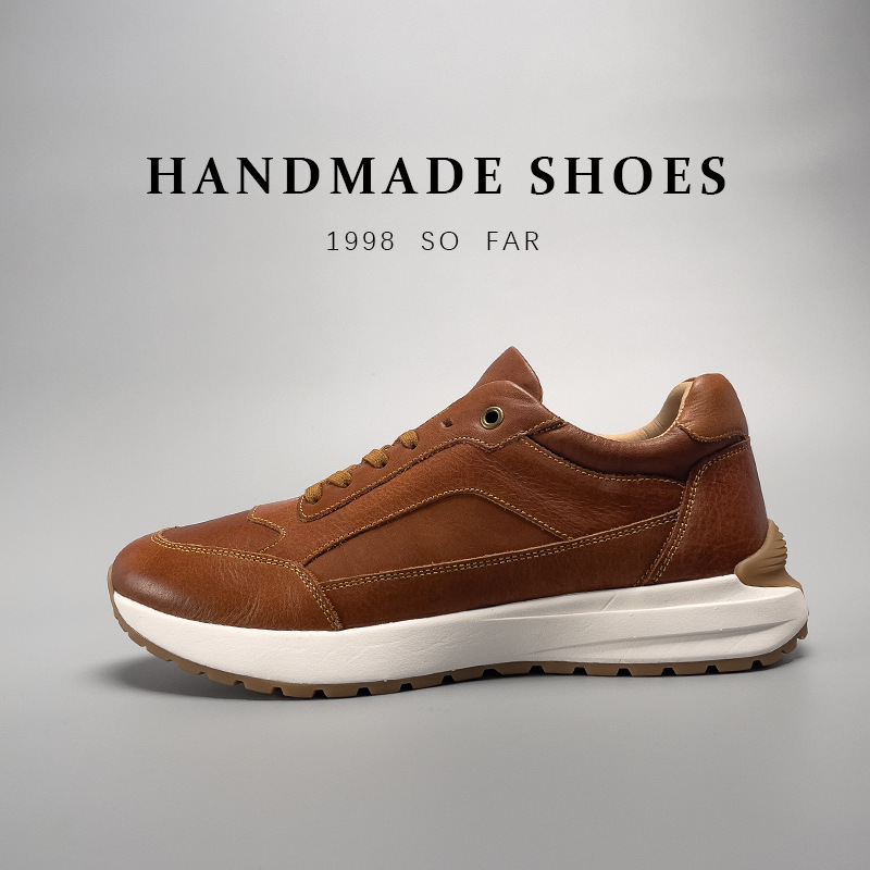 Giày nam da bò thật kiểu lười penny loafer thủ công — Màu Nâu [tỷ lệ chất lượng trên 1000], Màu Đen [tỷ lệ chất lượng trên 1000]