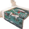 Factory Ready-Made Pet Oil Painting Tapestry Cotton Thread Office Nap Blanket Scandinavian Style Woven Jacquard Craft Customization