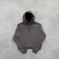 Dark gray/double hat/sweatshirt
