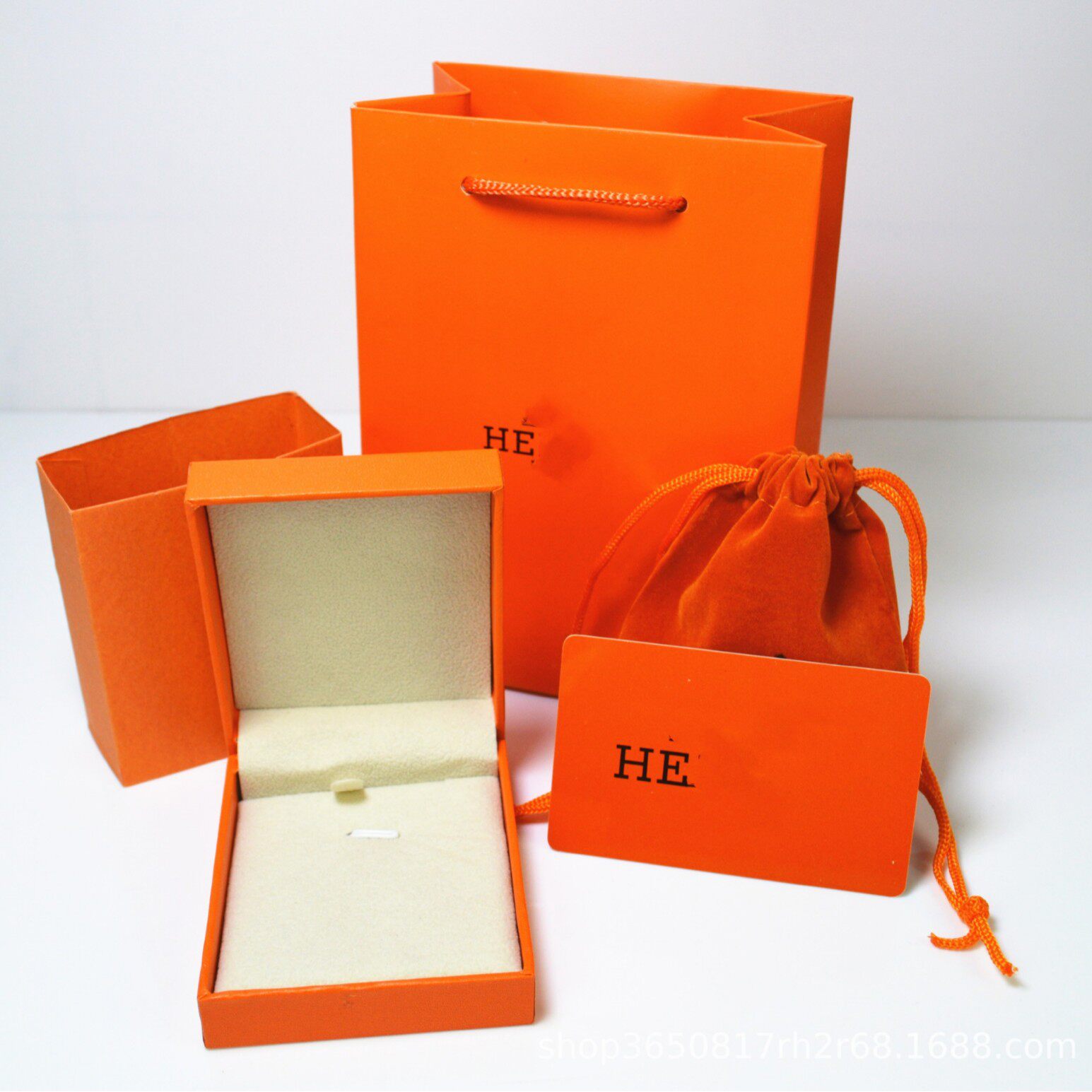 tT Jiadijia Light Green Jewelry Jewelry Necklace Ring Bracelet Packaging Box Cloth Bag Gift Bag Original Packaging Box