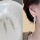 Серебряная игла S925, ароматный жемчуг, асимметричная мода, серьги в естественном стиле, женская индивидуальность, темперамент, дикие простые серьги для любви mini 24