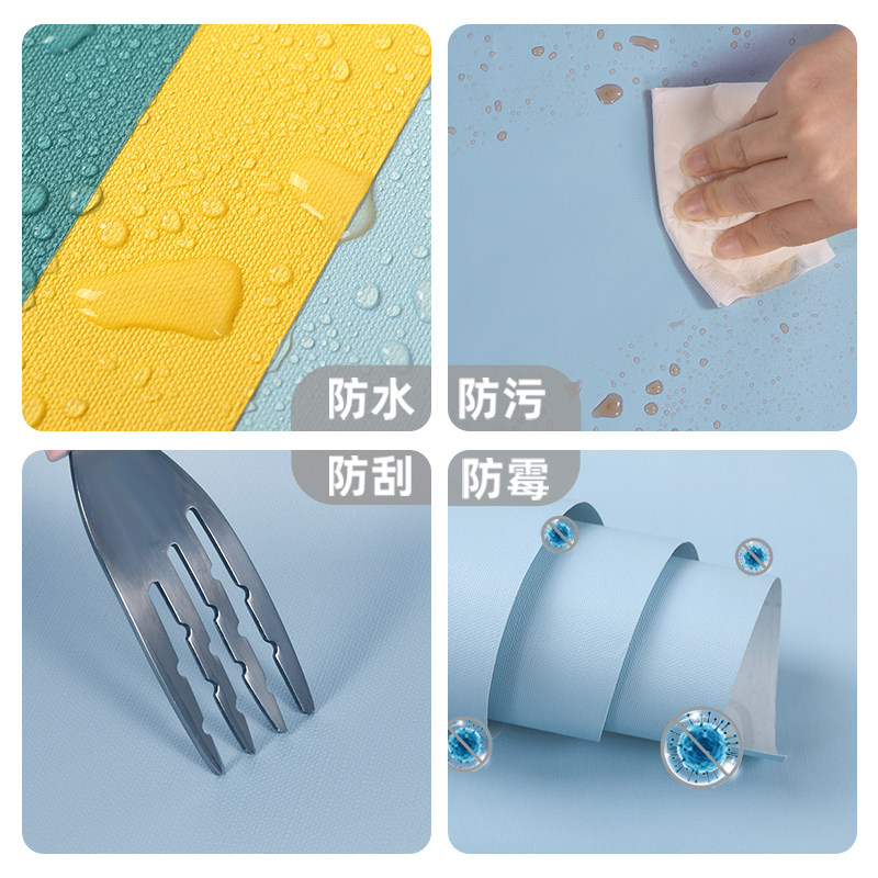 White Desktop Stickers, High-End Kidsren's Room Desk Renovation Dormitory Thickeneded Wardrobe Door Cover Ugly Waterproof Table Film