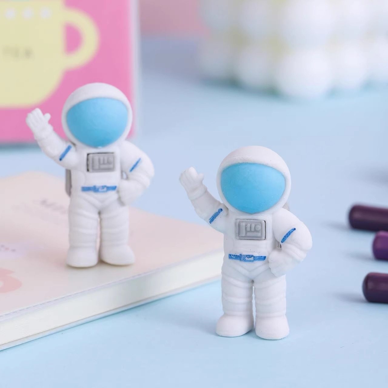 Cartoon Astronaut Eraser Small Gift for the Beginning of School, Kindergarten Primary School Students Classroom Prizes, Practical Stationery Small Gifts