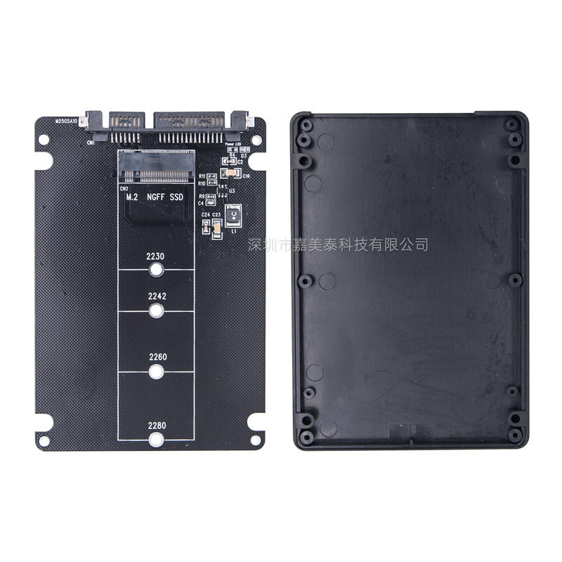M.2 Solid State Drive Ngff to Sata3.0 Protocol Adapter Serial Port to Ngff Adapter Board Card Built-In Box