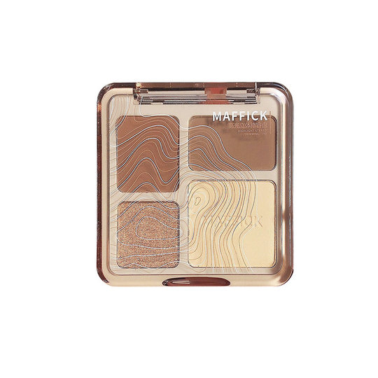 MAFFICK ~ four-color color color fixing plate high-gloss color fixing plate matte brightening glitter powder high-gloss eye shadow color fixing plate