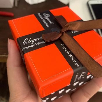 Red box heaven and earth cover box gift box watch box wholesale