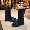 Girls' Boots, No More Than Knee-High, Autumn and Winter High Boots, Catwalk Performance Boots, Kidsren's Fashion Princess High Boots, Simple