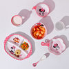 Minnie Children's Bowl Household Baby's Supplementary Bowl with Handle Food Grade Drop-resistant Single Handle Bowl Melamine Tableware Split Plate