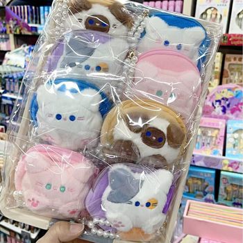 Cute Mini Creative Plush Coin Purse Headset Storage Bag Stall Merchandise