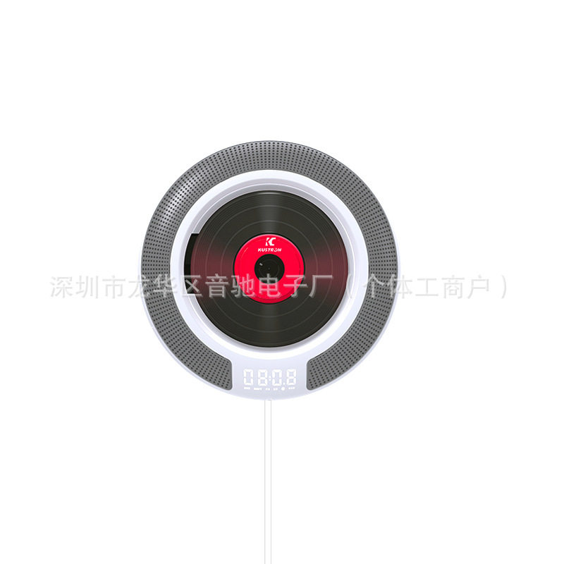 Kc-608 Home Portable Bluetooth Mp3 Speaker Round Wireless Repeater Learning Dual Speaker Audio Cd Player