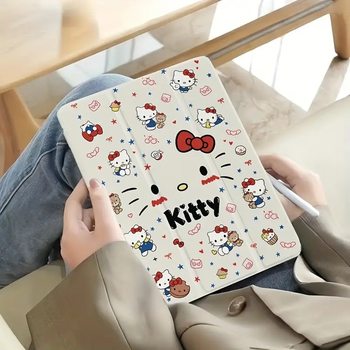 Hello Kitty Cartoon Pattern Tablet Protective Case Ipadpro/8/910Th/2024Pro11Air4/5/6/7