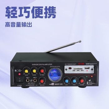 Manufacturers Best-Selling Home Amplifier 12V/220V Bluetooth Amplifier 339A Supports Fm Radio