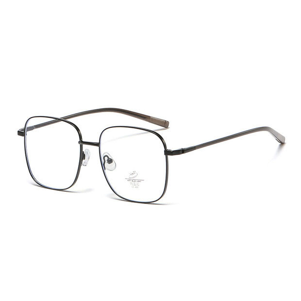 Brown Large-frame Gold-rimmed Glasses for Women with Small Myopia That Can Be Equipped with Anti-blue Light Flat Eye Frames for Big Faces