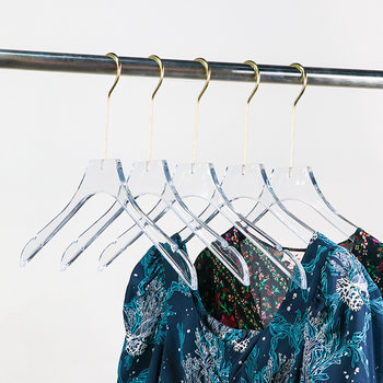 Yunjue Acrylic Clothes Drying Rack Transparent Non-Slip Traceless Household Wardrobe Clothing Storage Rack