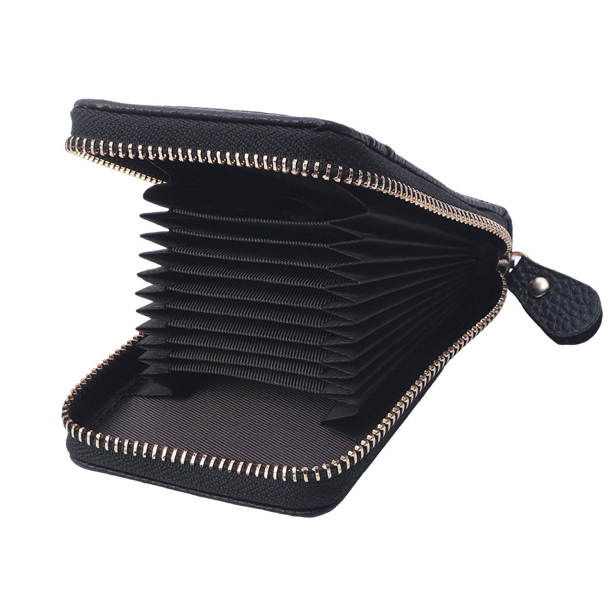 AliExpress Hot Sale PU Women RFID Organ Card Bag Multi Card Zipper Coin Purse ID Card Bank Card Cover