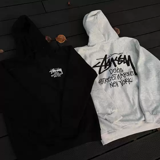 High-End Version of Stu 2025 New Loose Casual Style 420g Hooded Sweatshirt Unisex Long-Sleeve Silk
