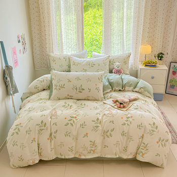First-hand supply factory direct supply cotton twill printing adult bedding 12868 3. four-piece wholesale