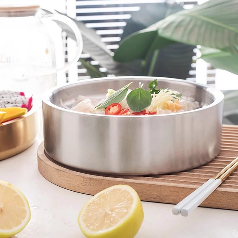 Thick stainless steel sashimi ice plate salmon plate special for fish raw Ice Butterfly sushi plate seafood plate round fruit plate
