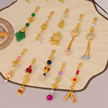 Alloy Chinese-Style High-End Lion Dance Pendant DIY Accessory for Traditional Chinese Clothing, Versatile and Elegant Ornament