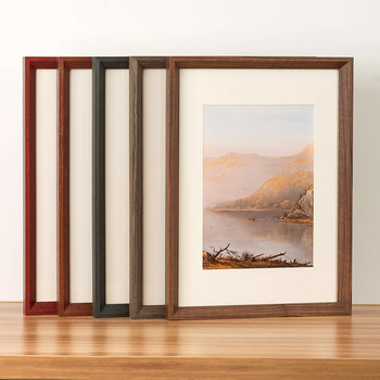 Wooden Photo Frame Wall Hanging Sketch Framed Picture Frame Outer Frame Puzzle Frame [Please Consult Customer Service before Placing an Order for Customized Products]