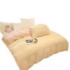 2025 New Lamb Velvet Milk Velvet Double Three or Four Piece Set Winter Thickeneded Warm Pure Color Bed Bed Sheets Quilt Cover