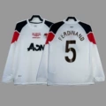 2010-11 Man L Away UCL White (Long Sleeve) + Print No. 5