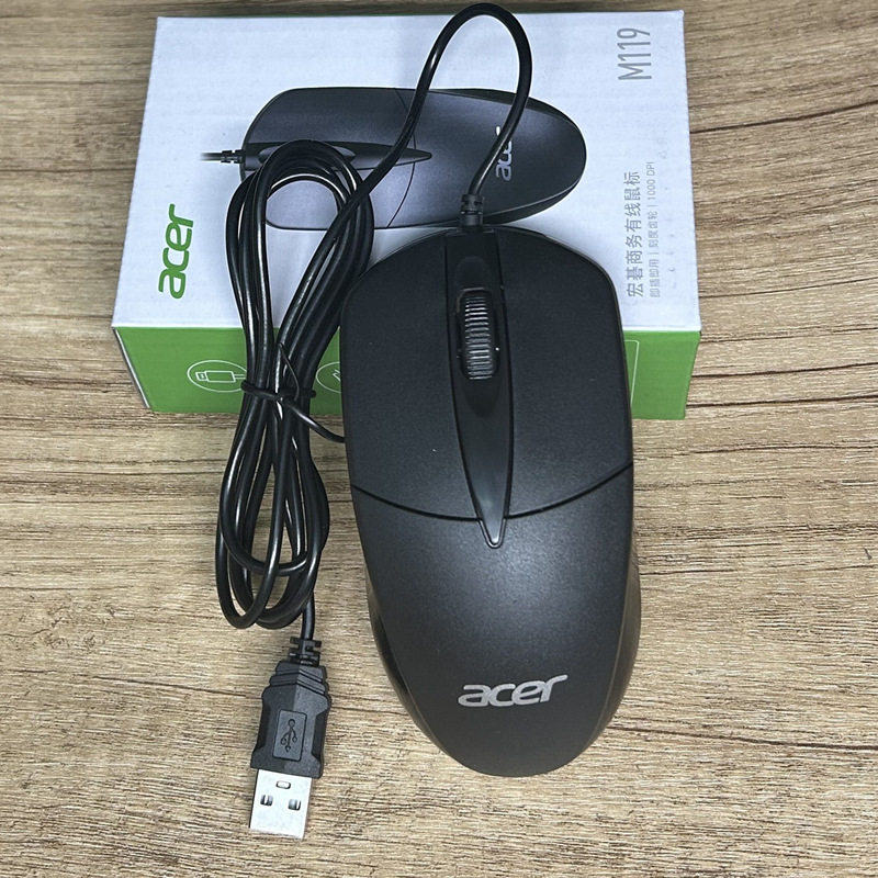 ACER宏基M117配重usb有线鼠标办公笔记本 电脑配件采购跨境供应批