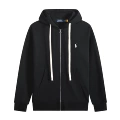 White rope zipper black white label