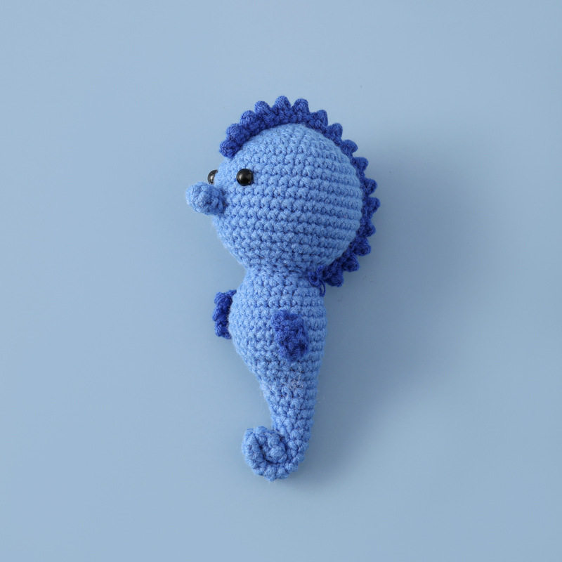Cross-Border Crochet Swordfish, Seahorse, Wool Knitting, Marine Series, Shrimp, Squid, Octopus, Conch, Betta, Crab