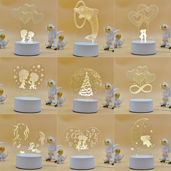 Popular Creative 3D Night Light Company Event Gift Moon Lamp Children's Holiday Gift Small Desk Lamp Street Stall Moon