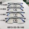 Porsche Business Titanium Frame Men's High-End Full-Frame Eyebrow Frame Danyang Glasses Two-Color Electroplated Myopia Glasses Frame