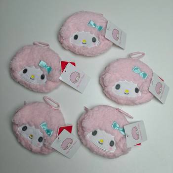 Sanrio Genuine Cute Cartoon Girl Plush Coin Purse Storage Must-Have Lamb Card Holder Mini Hello Kitty