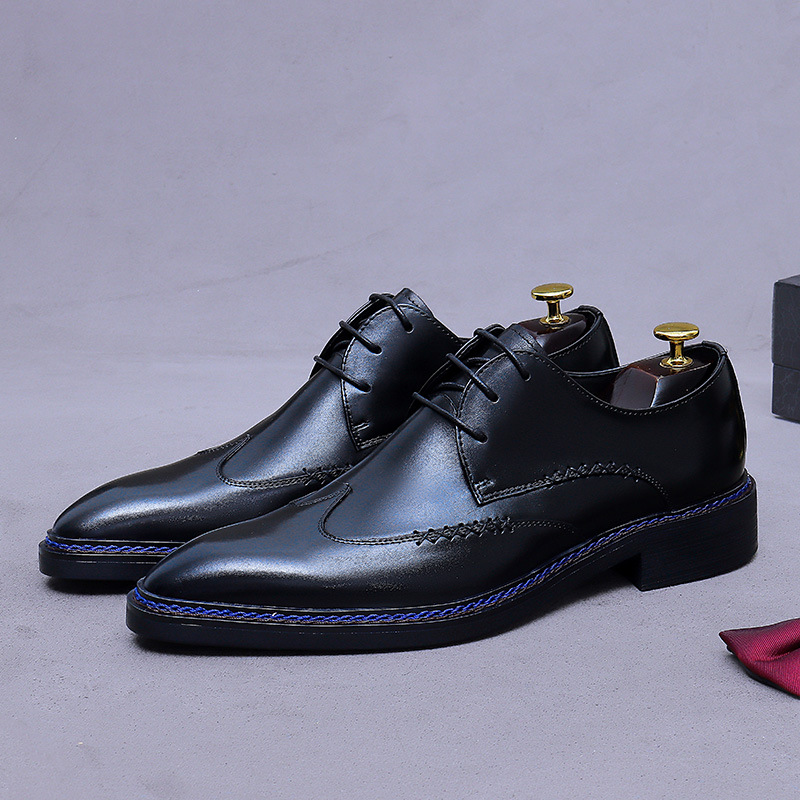 Giày Da Nam Chất Liệu Da Bò Dùng Trong Lễ Cưới