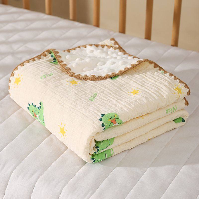 Baby Blanket Pure Cotton Gauze Beanie Blanket Baby Beanie Quilt Baby Wrap Summer Thin Children's Air-Conditioned Quilt