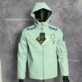 Brazilian windbreaker light green plus velvet