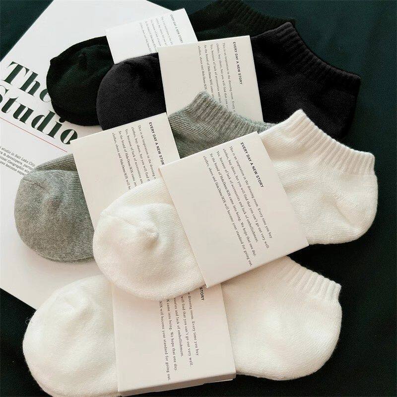 [ผ้าฝ้ายซินเจียง] 7A ถุงเท้าต้านเชื้อแบคทีเรียสำหรับผู้ชายแล...