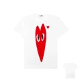 White [narrow red heart]