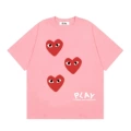 Pink three red hearts