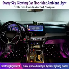Suitable for the Tenth Generation Accord Luminous Floor Mats, Starry Sky Lights, Honda Inspire Led Atmosphere Lights, Car Interior Lights, Voice Control