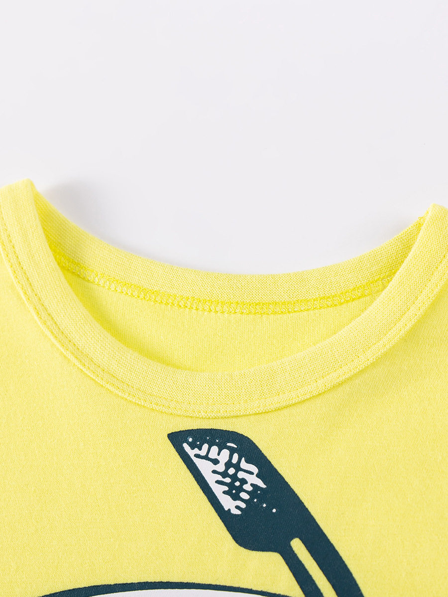 风男童T恤 秋季可爱儿童上衣 卡通长袖棉童T恤