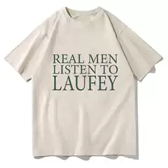 Real Men Listen to Laufey T-Shirts Female Male Oversized